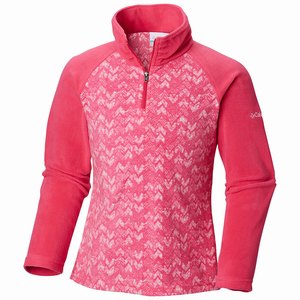 Columbia Glacial™ II Skinna Print Half Zip Flickor Rosa (USZCN3760)